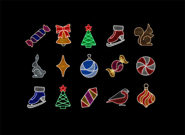 Световые игрушки для ёлок в Горно-Алтайске